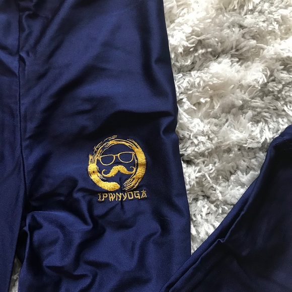 Navy Stretchy yoga leggings / pants - Picture 2 of 2